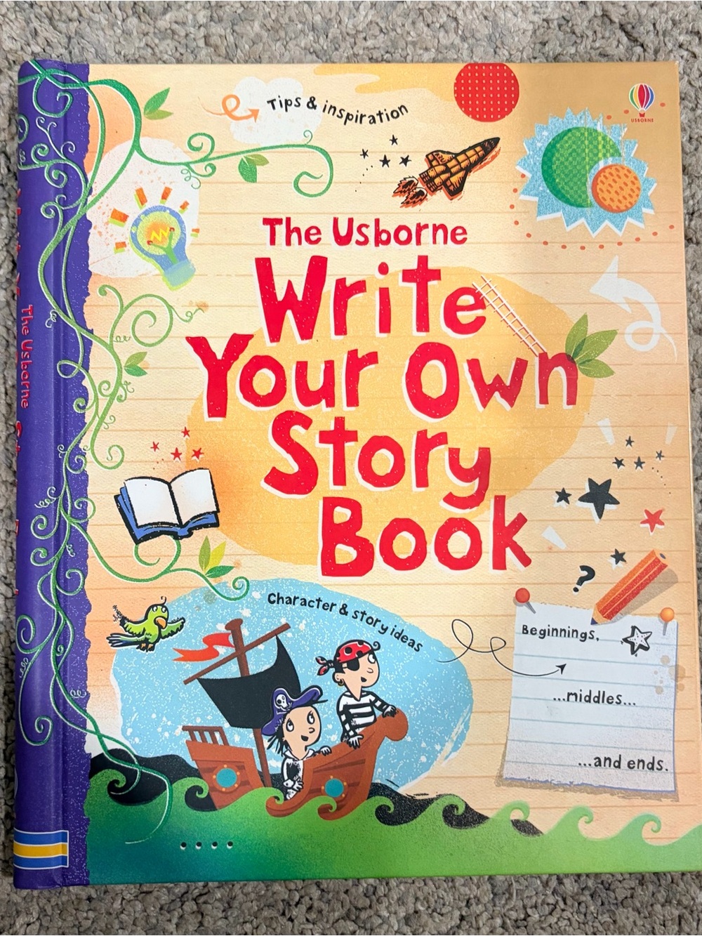 The Usborne Write Your Own Story Book - Colorful Kids Writing Activity